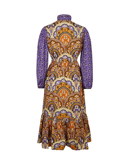 Hindie Caftan Floral Winter Voilet