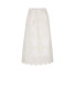 Embossed Work White Skirt