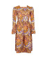 Medie Dress Velvet with Mandala Art