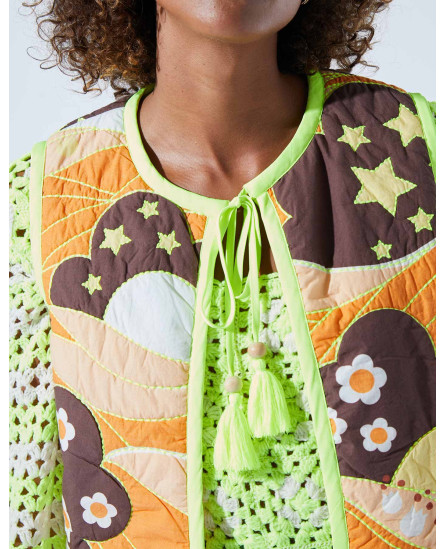 Quilt Jacket Neon Green Yellow
