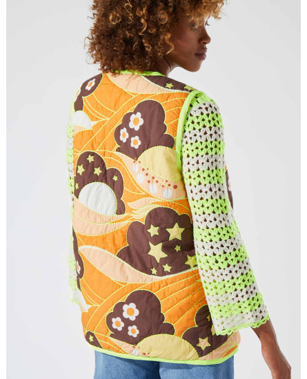 Quilt Jacket Neon Green Yellow