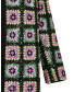 Sequin Checks Pattern Dress - Black Robe
