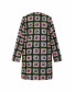 Sequin Checks Pattern Dress - Black Robe