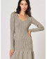 Shimmer Shift Medie Dress - Grey