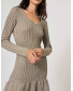 Shimmer Shift Medie Dress - Grey