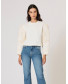 Embossed Work White Tops