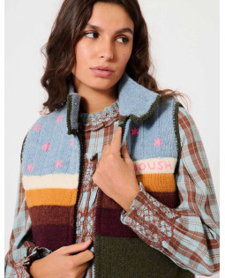 Half Sweater Woolen Blue