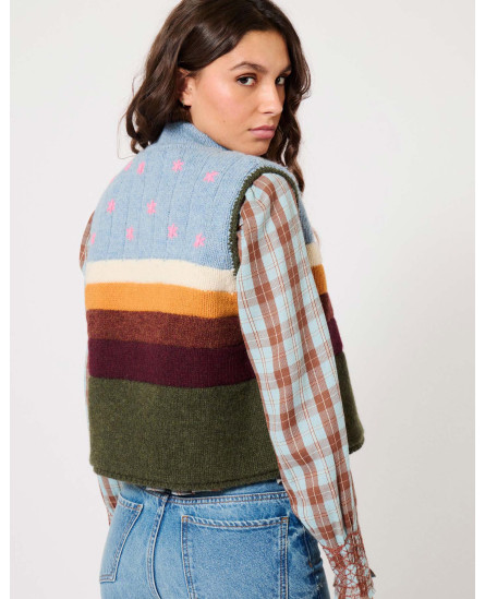 Half Sweater Woolen Blue