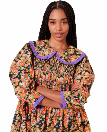 Collared Medieval Midi Dress