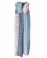 Patch Dress Blue White