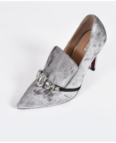 Pump heels Velvet - Grey