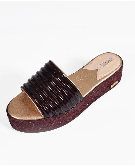 Brown Wedges Platform Heels